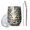 Zebra and Leopard, variant on 12oz Stemless Wine Tumblers Yellow and Brown Of Leopard Print Vacuum Insulated Stainless Steel Travel Tumbler Cups Mug with Lid and Straw for Champaign,Cocktail,Beer with Cleaning Brush