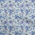 thumbnail image 1 of oneOone Cotton Flex Medium Blue Fabric Floral Sewing Fabric By The Yard Printed Diy Clothing Sewing Supplies 40 Inch Wide, 1 of 4