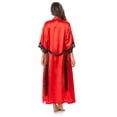 thumbnail image 3 of Ashford & Brooks Women's 3 Piece Satin Long Robe and Pajama Set, 3 of 3