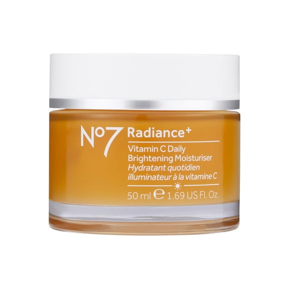 No7 Radiance Vitamin C Daily Brightening Face Moisturizer for Dull Skin, All Skin Types, 1.69 oz