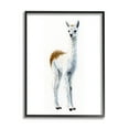 thumbnail image 2 of Stupell Industries Alpaca Animal Watercolor Portrait Children's Nursery Wildlife Gray Framed Art Print Wall Art, 11x14, by Fox Hollow Studios, 2 of 5