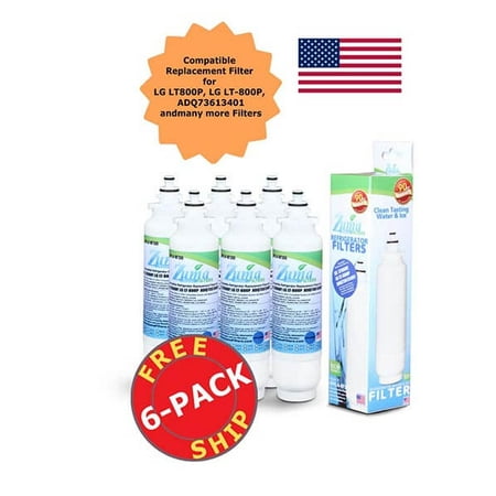 

Zuma Filters™ Brand Refrigerator Water and Ice Filter compatible with LG® LMXS30776S (6 Pack) OPFL4-RF300
