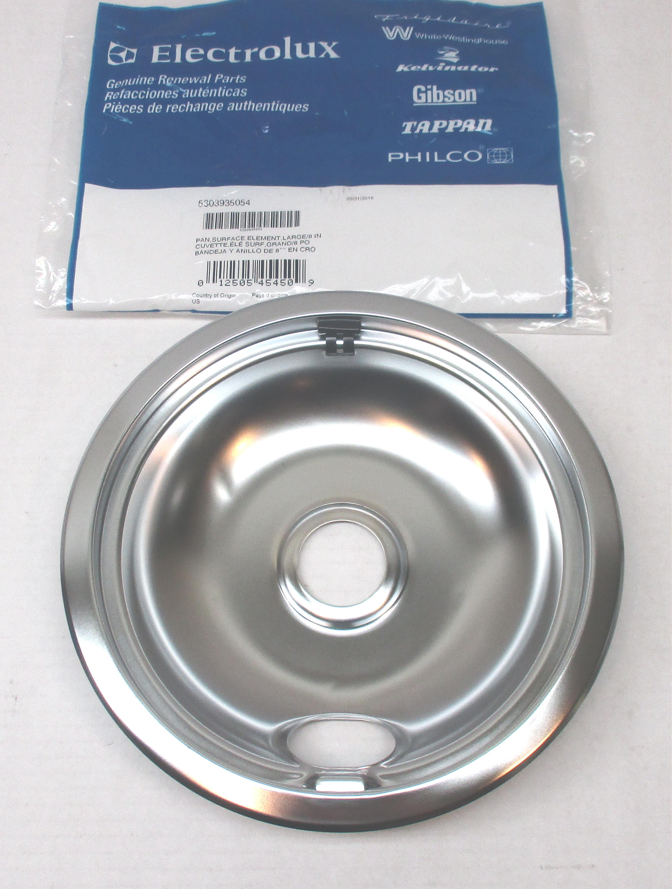 5303935054 Electrolux Frigidaire Range Oven 8 Inch Drip Pan AP2150408