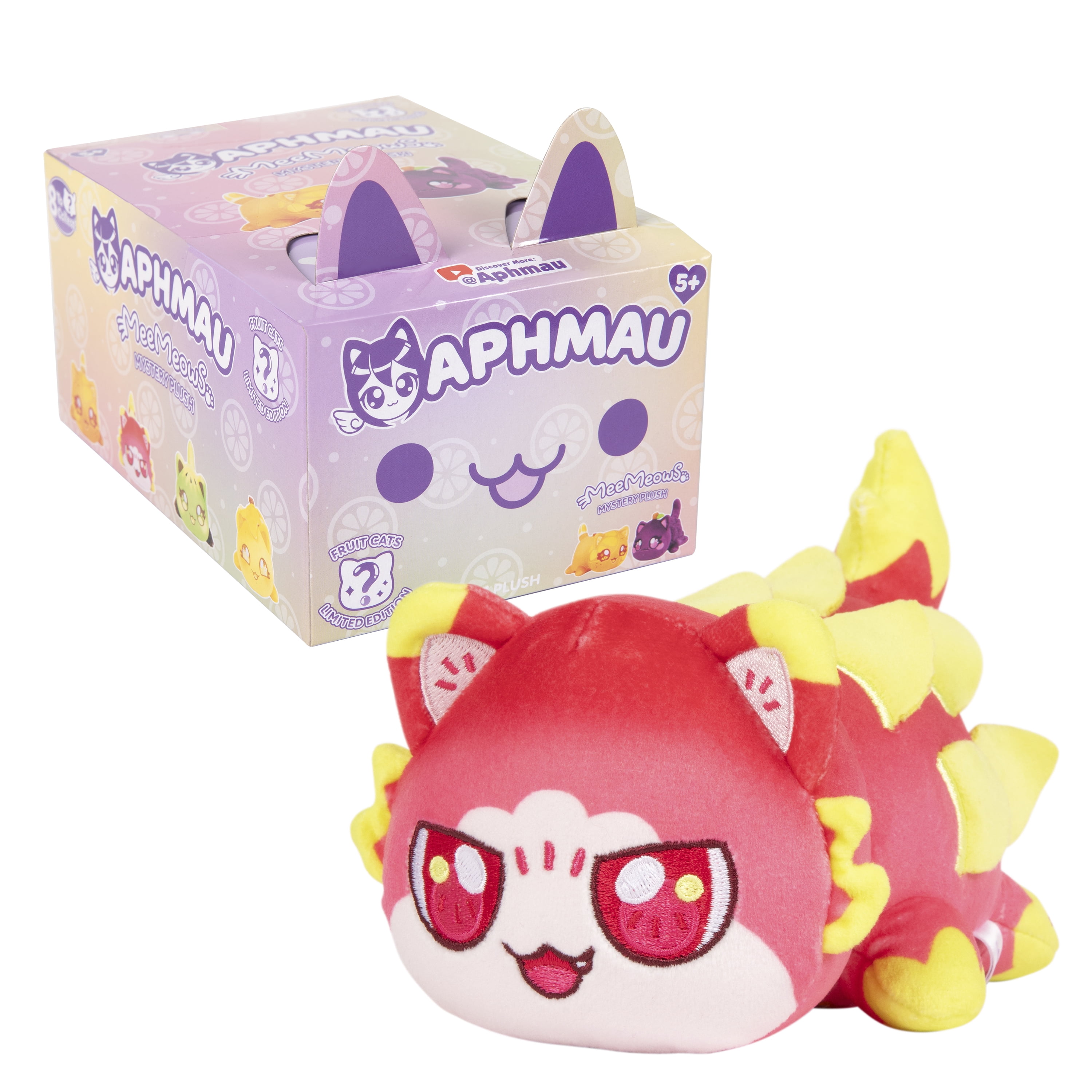 Aphmau 6" Mystery MeeMeow Plush Fruit Toy Ages 5+