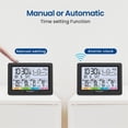 thumbnail image 7 of Newentor 6" Digital Display Weather Station for Home with 3 Outdoor Sensors, Indoor Outdoor Thermometer, Black, 7 of 7