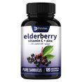 thumbnail image 3 of Baya del saúco, vitamina C y zinc (con vitamina D3 y jengibre), potencia la inmunidad y la energía, antioxidante, 120 cápsulas, 3 of 5