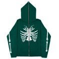 thumbnail image 1 of Sudadera con esternón oscuro europeo y americano para hombre y mujer, sudaderas con capucha góticas para pareja, sudadera de Cremallera larga de talla grande Harajuku 2023, 1 of 5