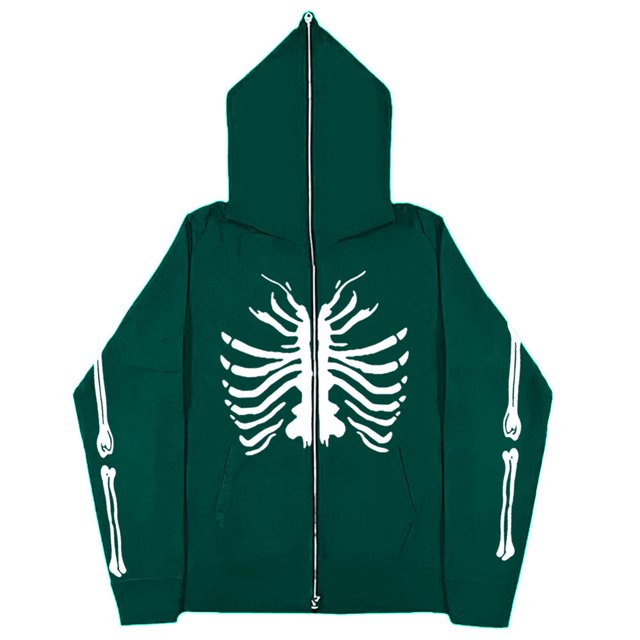 Sudadera con esternón oscuro europeo y americano para hombre y mujer, sudaderas con capucha góticas para pareja, sudadera de Cremallera larga de talla grande Harajuku 2023