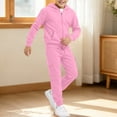 thumbnail image 2 of Boys Sweatsuit Boy 2 Piece Outfit Kids Tracksuit Zip Up Hooded Sweatshirt Athletic Jogger Sweatpants 2T-14T, 2 of 5