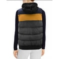 thumbnail image 2 of Women's Lightweight Quilted Stand Collar Full Zip Up Down Puffer Jacket Vest (Navy/Yellow/Black, M), 2 of 4