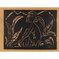 thumbnail image 3 of Otto Mueller 18x15 Black Modern Framed Museum Art Print Titled - Girl Between the Leaf Plant (1912), 3 of 5