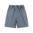thumbnail image 2 of Men's 100% Cotton Vintage Acid Wash Knee Length Shorts, Elastic Drawstring High Waist Loose Casual Shorts with Side Pockets for Summer Streetwear Workout, 2 of 8