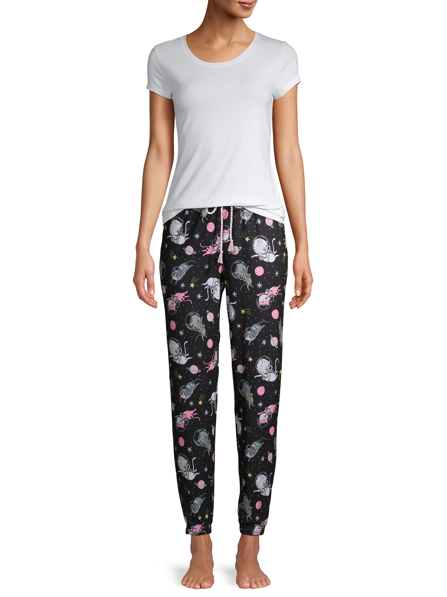 Briefly Stated Women's Astro Cat Sleep Joggers