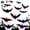 48pcs, variant on 3D Bat LED Wall Decor - Halloween Light-Up Decorations for Indoor/Outdoor