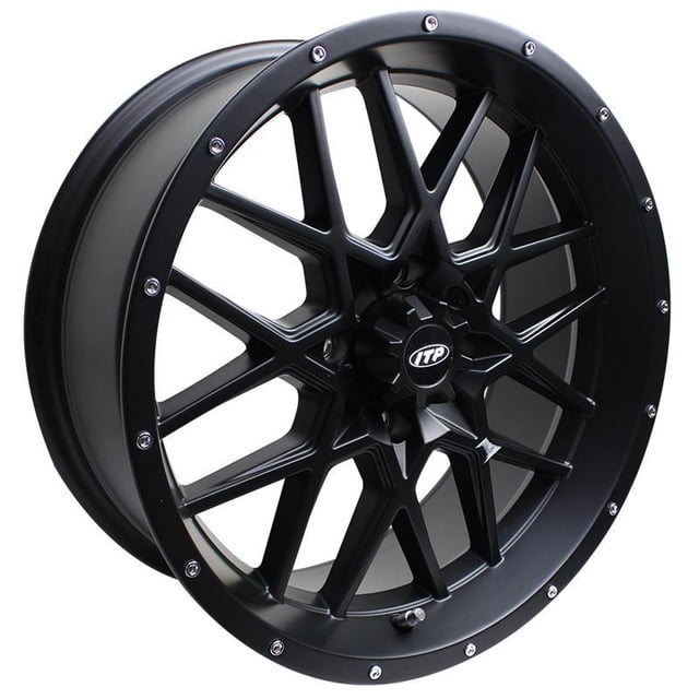 RIN DELANTERO/TRASERO 17X7 ATV HN HURRICANE NEGRO MATTE ITP GENERICO GENERICO