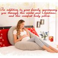 thumbnail image 4 of Pregnancy Pillow, Maternity Body Pillow for Sleeping, C Shaped Body Pillow for Pregnant Women with Removable Gray Jersey Cover, 4 of 7