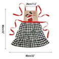 thumbnail image 4 of Xihbxyly Almacén. Delantal de Papá Noel En Vida Personal, Adorno Novedoso, Delantal Navideño para Cocina y Hogar, 4 of 4