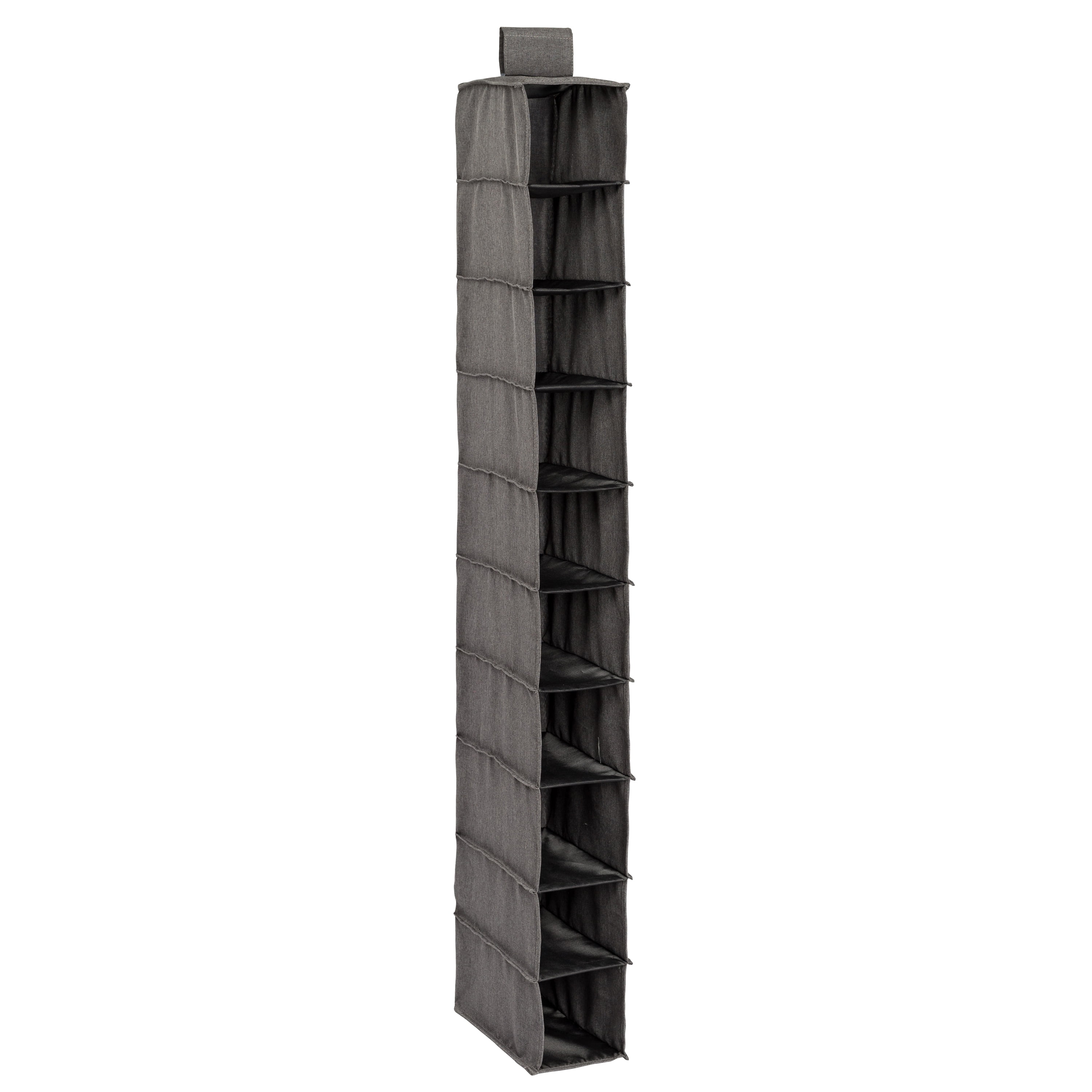 Honey Can Do 10 Shelf Hanging Closet Organizer Grey Canvas Honey Can Do 10 Shelf Hanging Closet Organizer Grey Canvas Com
