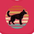 thumbnail image 4 of Inktastic German Shepherd Silhouette Vintage Retro Boys or Girls Baby Bib, 4 of 4