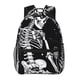 thumbnail image 1 of Fotbe Vintage Black white Plant skull Mochila Casual con Estampado para Escuela, Viajes y Actividades al Aire Libre - Duradera, Ligera y Cómoda, 1 of 5