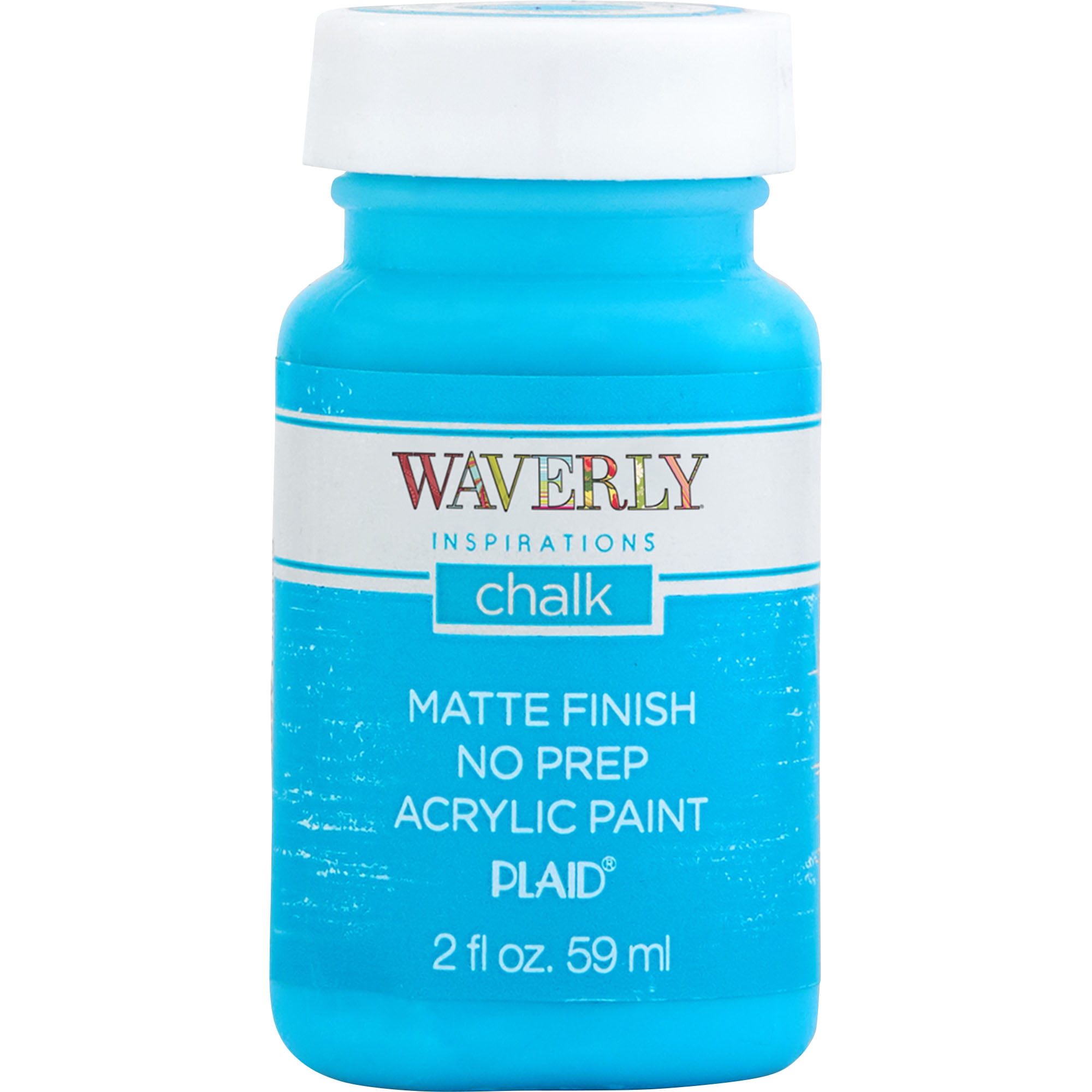 (4 pack) Waverly Inspirations Chalk Paint, Ultra Matte, Lagoon, 2 fl oz