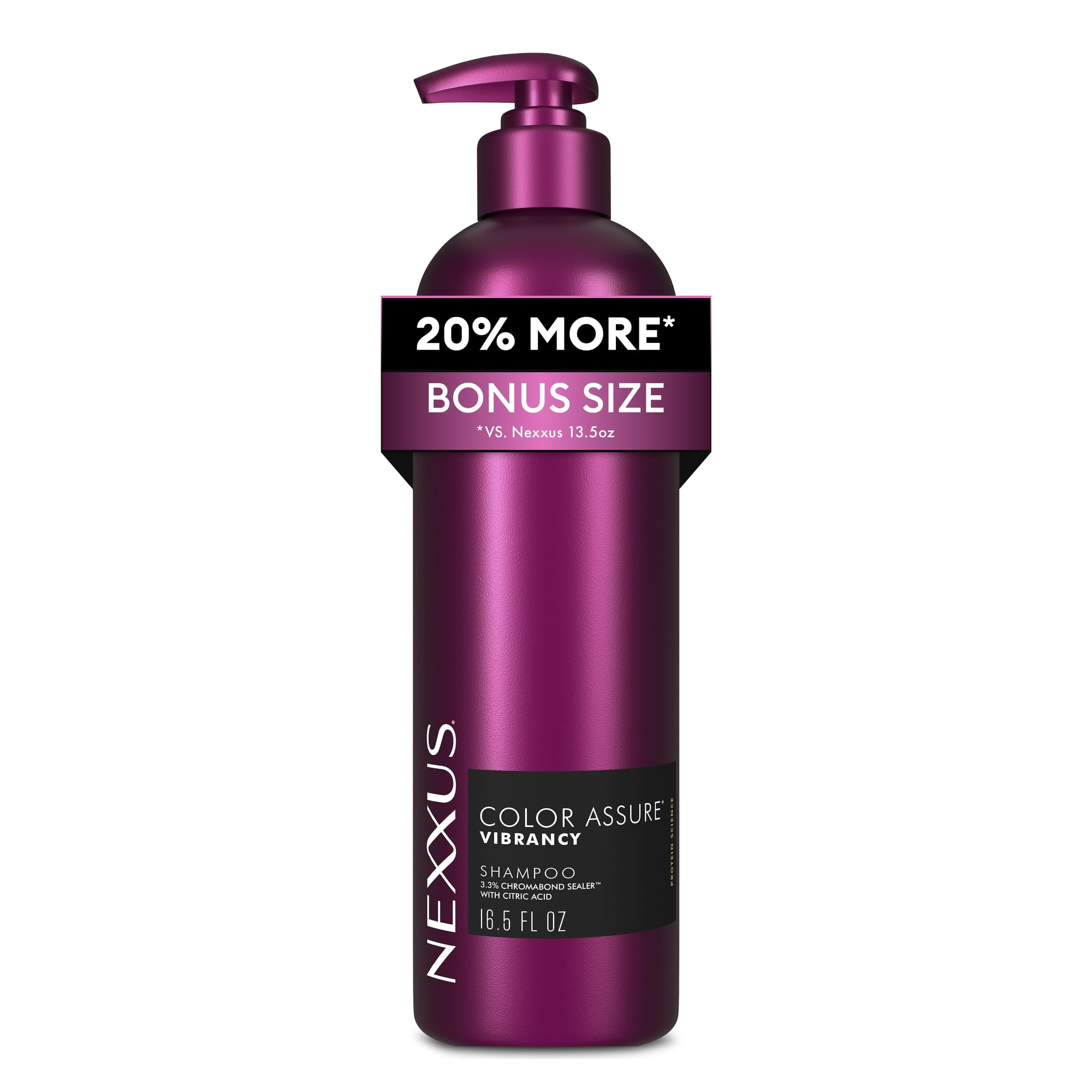 Nexxus Color Assure Shampoo for Vibrancy with Chromabond Sealer and Citric Acid, 16.5 fl oz