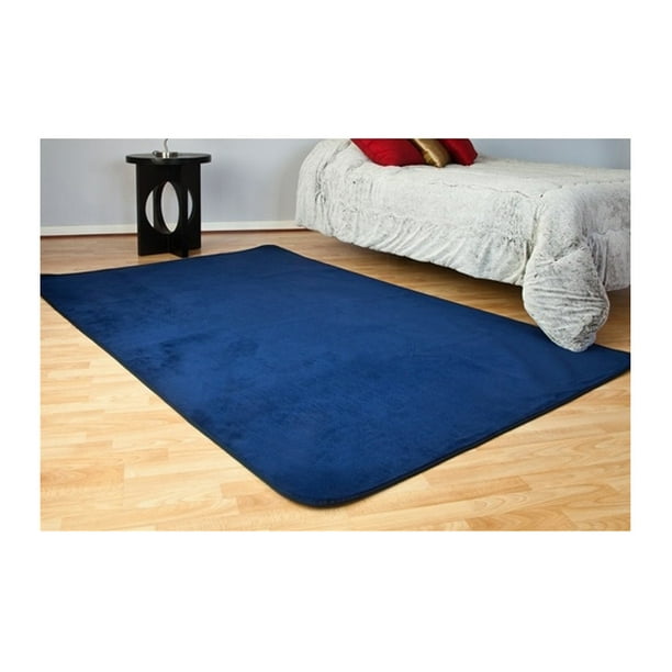 Microfiber Rug Navy Blue