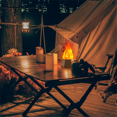 thumbnail image 4 of LED Simulation Flame Lamp LED Flame Lamp Outdoor Camping Garden Landscape Decoration Lamp Dining Table Decoration Gold, 4 of 8