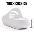 thumbnail image 4 of Litfun Cloud Slide Sandals for Women Soft Recovery Shower Shoes Orthopedic Slides with Arch Support, White, 4 of 7
