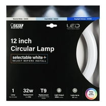 32 Watt Equivalence T9 4-Pin LED Tube Light, Color Changing - Pack of 12