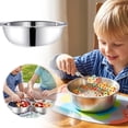 thumbnail image 2 of 3PC Stainless Steel Bowls, Lightweight Salad Bowls Soup Snacks Serving Dishes for Sauces Rice Noodle Ice Cream, Modern Kitchen Meal Prep Bowls,5.3x1.7 Inch, 2 of 6