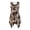 Brown Spotted Hide, variant on Shark Pattern Sleeveless Sundress, Asymmetric Summer Long Dresses Side Pockets Irregular Hem Sleeveless Sundresses for Party Dating