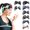 3Pcs Women's Stretch Sports Headbands Under $5 a1, variant on MORESEC Printed Wide Elastic Boho Head Wraps for Yoga and Running, Non-Slip Fashion Hair Bands for Workouts and Daily Casual Wear, Soft Nylon Athletic Headwear