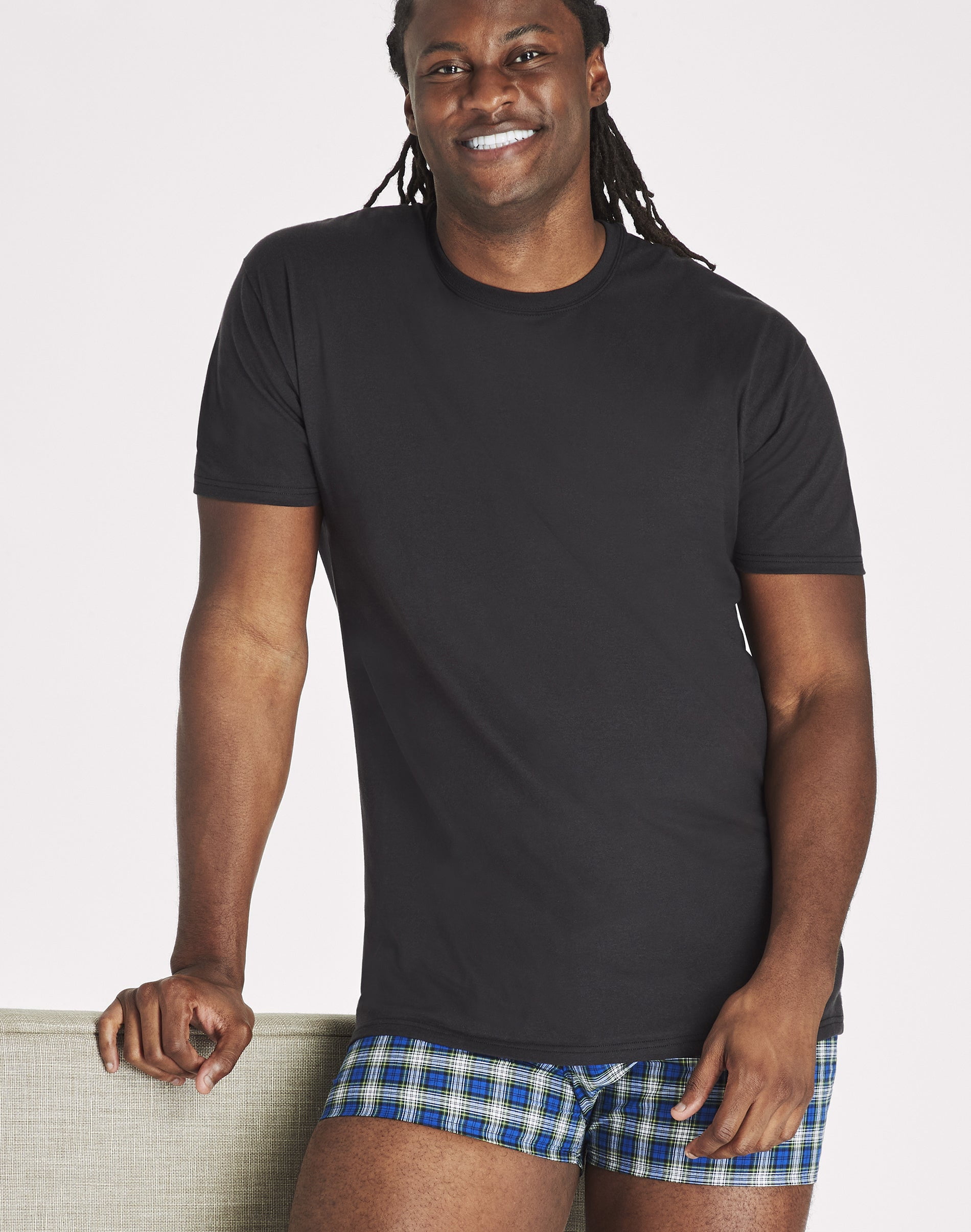 Hanes Big Tall T-Shirt 4-Pack Men's Crewneck Ultimate  Man Cool Comfort FreshIQ