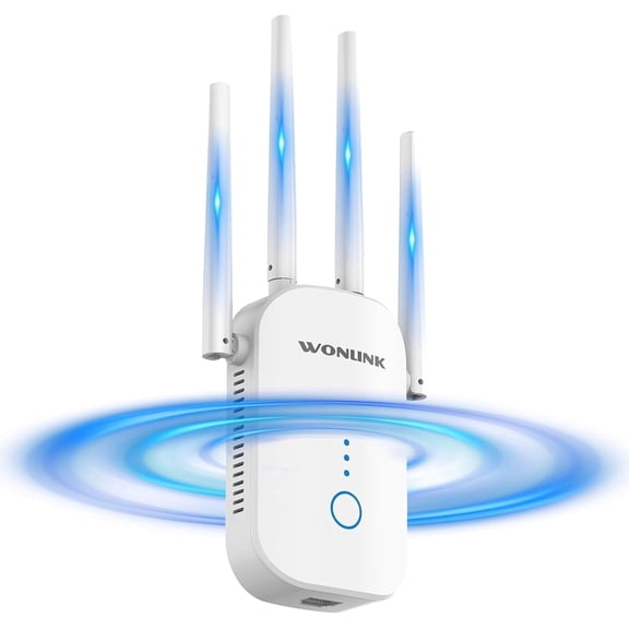 Wonlink AC1200 Wireless WiFi Extender for Home,Dual-Band Wifi 5 Extenders,Cover up to 6000 Sq.Ft & 25 device