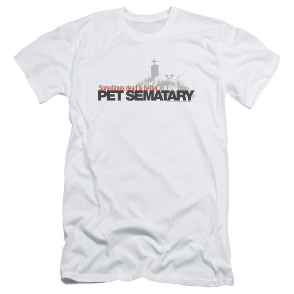 Pet Sematary Logo Adult 30/1 T-Shirt White