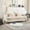 Beige, variant on Wine Red Chenille Sofa for Bedroom or Small Space / Multifunctional Use