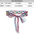 thumbnail image 2 of Zhengup Women's Bohemian Style Rope Braid Waist Belt U33, 2 of 8