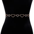 thumbnail image 4 of Cadena de damas de moda de 2 piezas con cadena en corazón con jinwen Cadena de la cintura, 4 of 8