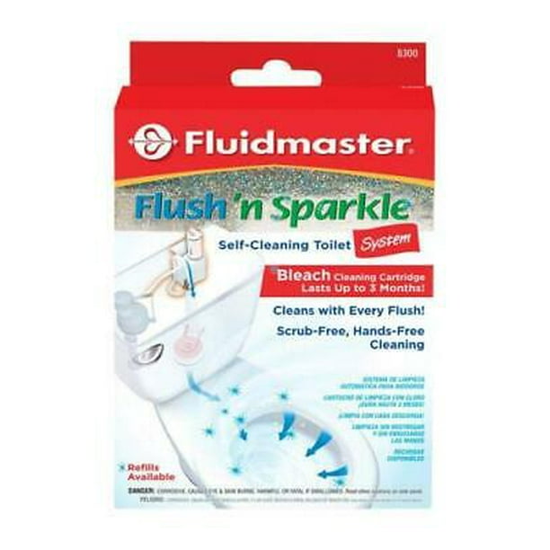 Fluidmaster Flush N' Sparkle No Scent Continuous Toilet Cleaning System 1 display Liquid