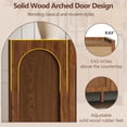 thumbnail image 6 of LKTART 63" Buffet Cabinet with Storage, Solid Wood Arched Sideboard Accent Cabinet with Doors & Adjustable Shelves, TV Console Cabinet, Large Credenza for Dining Room,Kitchen,Entryway, 6 of 10