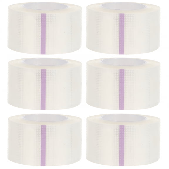 QARUN 6 Rolls Medical Tape Pressure Sensitive Skin Tape Clear Surgical Tape Pe Microporous First Aid Tape