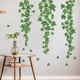 thumbnail image 2 of 2 hojas de pegatinas de pared verdes, pegatina de pared de vid colgante, hojas de hiedra, decoración de pared de plantas, dormitorio, sala de estar y oficina, 2 of 4