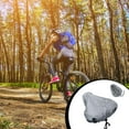 thumbnail image 4 of Toystoory Cubiertas de lluvia para asiento de bicicleta de carretera, impermeables, portátiles, de tela Oxford, Protector de cojín, accesorio Ciclismo Gris, 4 of 6