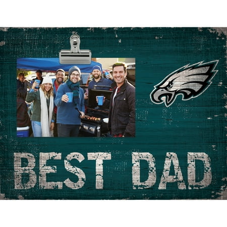 Philadelphia Eagles 8'' x 10.5'' Best Dad Clip Frame - No (Best Gardens In Philadelphia)