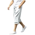 thumbnail image 5 of Men's Long Athletic Shorts 13'' Quick Dry Workout Running Capri Pants Loose Fit Lightweight Sports Gym Basketball Shorts with Pockets Gray, 5 of 6