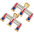 thumbnail image 3 of 3-Way Splitter 3 Way Water Distributor Rust Resistant Simultaneous Connection Sturdy Construction Brass Material, 3 of 6