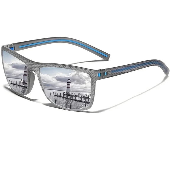 Square Polarized Lightweight Frame Sun Glasses with UV Protection