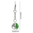 thumbnail image 3 of 1 llavero de trébol de la suerte con forma de trébol de cuatro hojas, colgante de bola de cristal, para el Día de San Patricio, regalo de Pascua, bolsa de regalo, regalo de cumpleaños, fiesta, colgant, 3 of 7