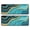 Blue Gold Wave, variant on Kitchen Rugs Sets Of 2,Green Gray Marble Pattern Anti Fatigue Kitchen Mat Rugs Non Slip Washable,Decorative Kitchen Floor Mats for Kitchen,Sink,Laundry,17"x47"+17"x47"